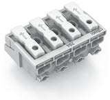 WAGO Klemmleiste 0,5-2,5qmm 24A 4p 40mm Serie 294 294-5004 Thermopl ws Federzug
