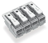 WAGO Klemmleiste 0,5-2,5qmm 24A 4p 40mm Serie 294 294-4004 Thermopl ws Federzug