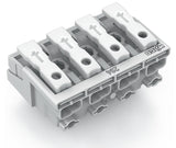 WAGO Klemmleiste 0,5-2,5qmm 24A 4p 40mm Serie 294 294-4004 Thermopl ws Federzug