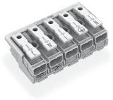 WAGO Klemmleiste 0,5-2,5qmm 24A 5p 50mm Serie 294 294-5025 Thermopl ws Federzug