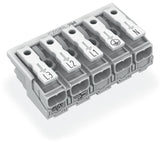 WAGO Klemmleiste 0,5-2,5qmm 24A 5p 50mm Serie 294 294-5015 Thermopl ws Federzug