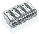 WAGO Klemmleiste 0,5-2,5qmm 24A 5p 50mm Serie 294 294-5055 Thermopl ws Federzug