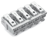 WAGO Klemmleiste 0,5-2,5qmm 24A 5p 50mm Serie 294 294-4005 Thermopl ws Federzug