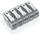 WAGO Klemmleiste 0,5-2,5qmm 24A 5p 50mm Serie 294 294-4025 Thermopl ws Federzug