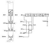 WAGO Analoges I/O-Modul DC 18-31,2V Serie 750 750-554 Ausg.Strom Federzug