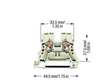WAGO Reihenklemme 1Etage 2kl lgr 22A Serie 870 870-909 TS35