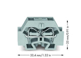 WAGO Klemmleiste 0,08-4qmm 24A 1p 12mm Serie 262 262-331 Thermopl gr Federzug