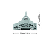 WAGO Reihenklemme 1Etage 1kl gr 125A Serie 885 885-106 TS35