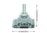 WAGO Reihenklemme 1Etage 1kl gr 269A Serie 885 885-110 TS35