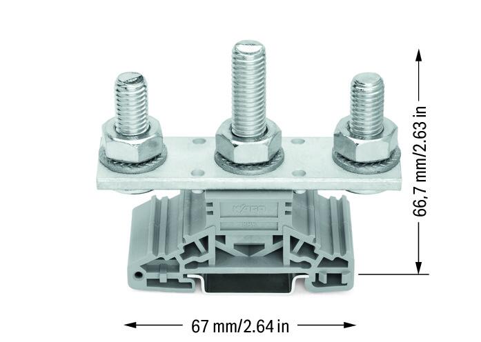 WAGO Reihenklemme 1Etage 3kl gr 269A Serie 885 885-310 TS35