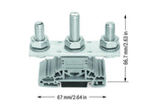 WAGO Reihenklemme 1Etage 3kl gr 269A Serie 885 885-310 TS35