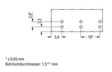 WAGO Platinenstecker Stift 3p hgn 1re Serie 770 770-873/011-000 10mm zinn Löt
