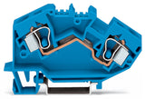 WAGO Reihenklemme 0,2-10qmm 1Etage 2kl Serie 784 784-604 bl 57A TS35