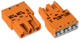 WAGO Steckverbinder Gebäude Stecker 3p Serie 770 770-1353 Federzug 250V 25A