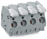 WAGO Printklemme 12f 1re sw RM=10 Serie 2706 2706-212/000-004 Federzug/Löt