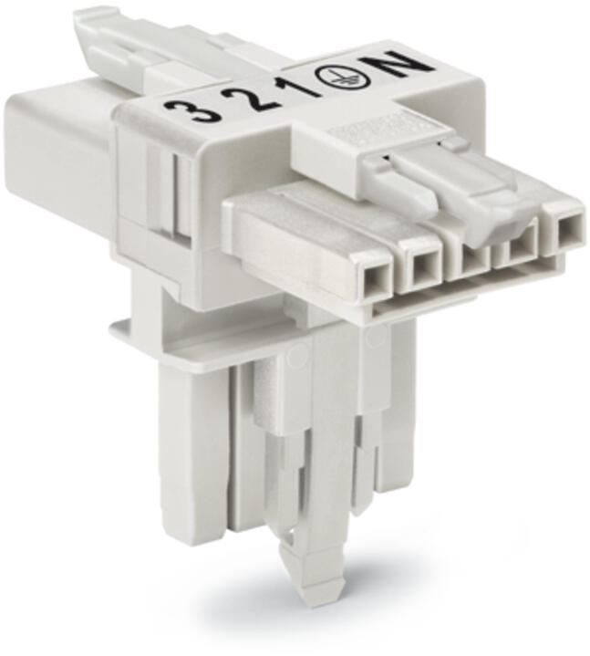 WAGO T-Verteiler PA 5Eing 5p 10Ausg 400V Serie 890 890-672 16A IP20 hfr
