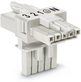 WAGO T-Verteiler PA 5Eing 5p 10Ausg 400V Serie 890 890-671 16A IP20 hfr