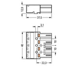 WAGO Steckverbinder Gebäude Stecker 4p Serie 770 770-274/072-000 Federzug 400V