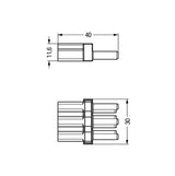 WAGO Zwischenkupplung PA 3p 250V 25A hfr Serie 770 770-603 IP20