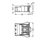 WAGO Gerätestecker 3p ger Snap/schraub Serie 770 770-793/081-000 Federzug 250V