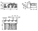 WAGO Steckverbinder Gebäude Buchse 4p Serie 770 770-884/081-000 Federzug 400V