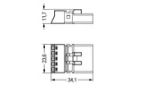 WAGO Steckverbinder Gebäude Stecker 5p Serie 890 890-255 Federzug 400V 16A