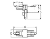 WAGO T-Verteiler PA 3Eing 3p 6Ausg 250V Serie 890 890-606 25A IP20 hfr