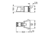 WAGO Gerätebuchse 2p ger Snap/schraub Serie 890 890-762 Federzug 250V 16A hfr