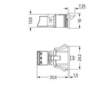 WAGO Gerätebuchse 3p ger Snap/schraub Serie 890 890-783 Federzug 250V 16A hfr
