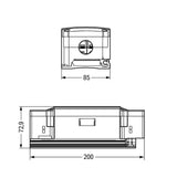 WAGO Flachleitungsadapter 5p 0-16qmm 41A Serie 895 895-1652 690V sw Abgriff