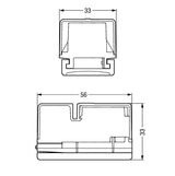 WAGO Flachleitungsadapter 3p 0-2,5qmm gr Serie 896 896-231 250V 24A Einspeisung