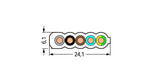 WAGO Steuerleitung PVC hfr 5G 4 sw Farbe Serie 897 897-453 -15-90°C