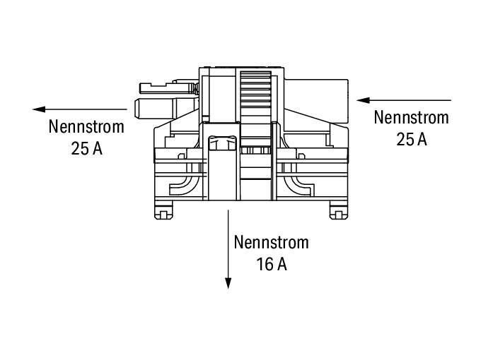 WAGO Gerätestecker 2p ger Einb/steck 25A Serie 770 770-7502 Federzug 250V 0,5qmm