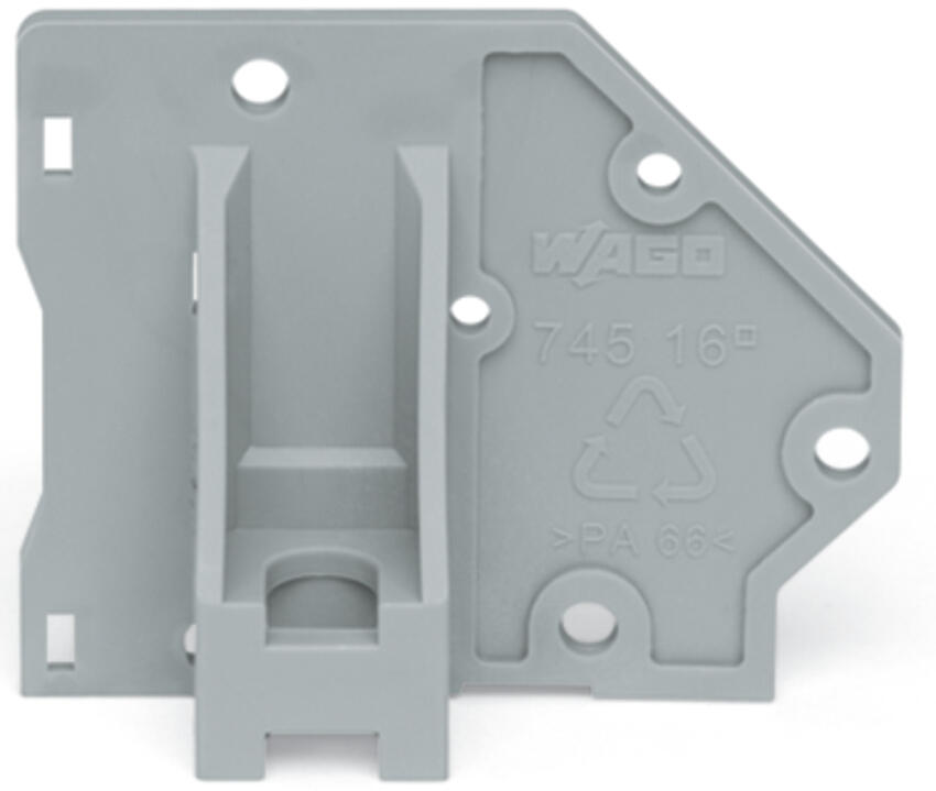 WAGO Abschlussplatte rastb gr Serie 745 745-540