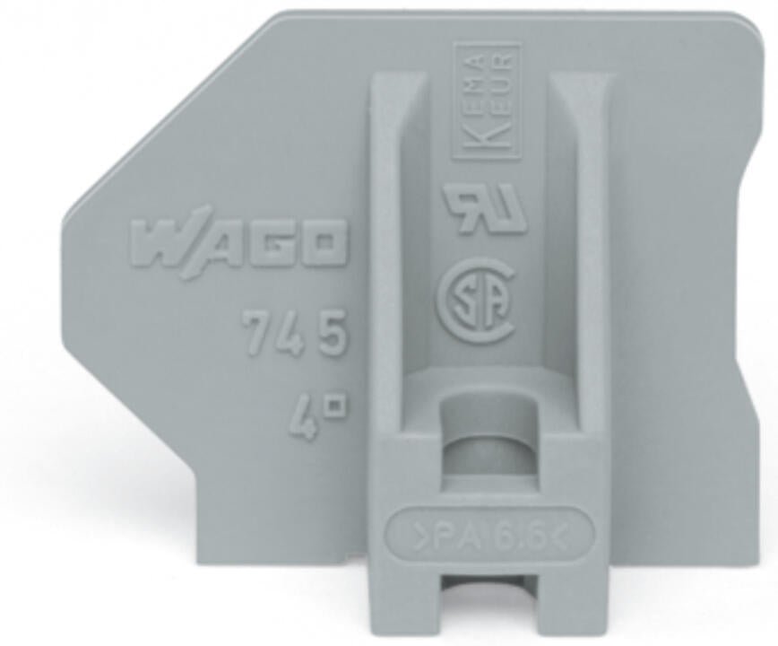WAGO Abschl/Zwischenplatte rastb gr Serie 745 745-145