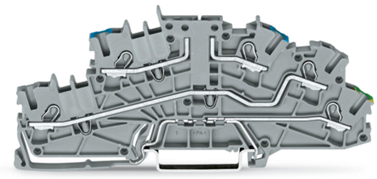 WAGO Installationsklemme 10A 0,25-4qmm Serie 2003 2003-6640 3pot gr Federzug