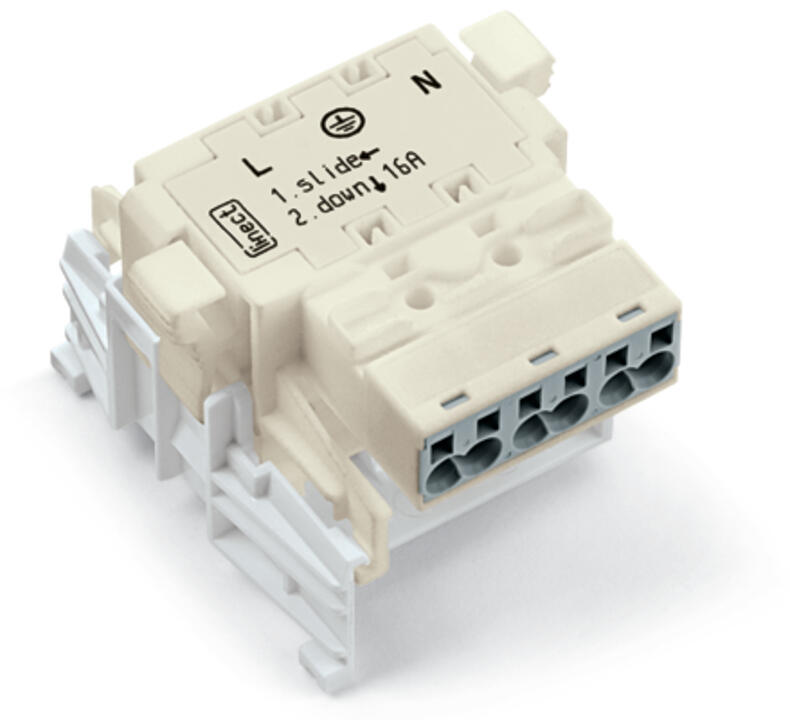 WAGO Gerätestecker 3p ger Einb/steck 25A Serie 770 770-6229 Federzug 250V 4qmm