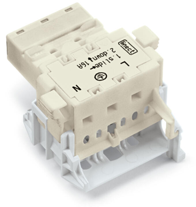 WAGO Gerätestecker 3p ger Einb/steck 25A Serie 770 770-6229 Federzug 250V 4qmm