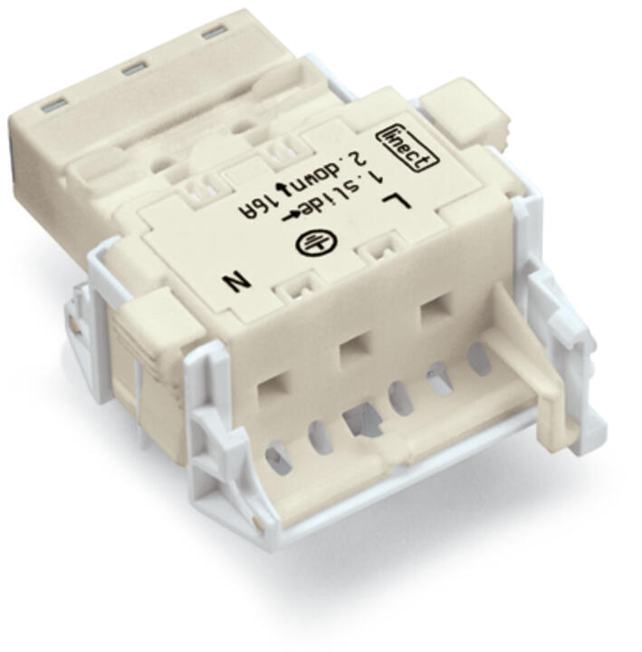 WAGO Gerätestecker 3p ger Einb/steck 25A Serie 770 770-6229 Federzug 250V 4qmm