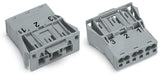 WAGO Gerätestecker 3p ger Snap/schraub Serie 770 770-753/062-000 Federzug 250V