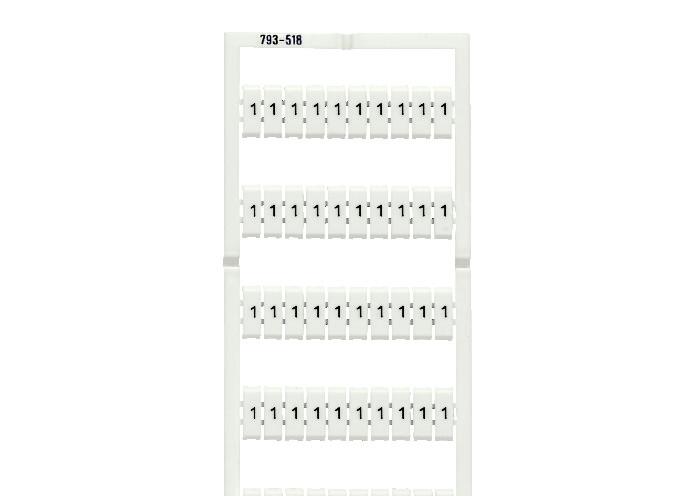 WAGO Klemmenmarkierung rt RM=5mm 1/2 Serie 793 793-5518/000-002 horiz