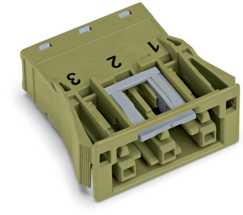WAGO Gerätebuchse 3p ger Einb/steck 250V Serie 770 770-763 Federzug 25A 4qmm hfr
