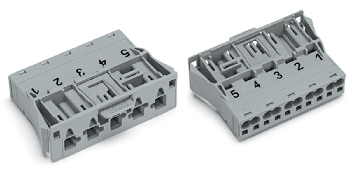 WAGO Gerätestecker 5p ger Snap/schraub Serie 770 770-755/060-000 Federzug 400V