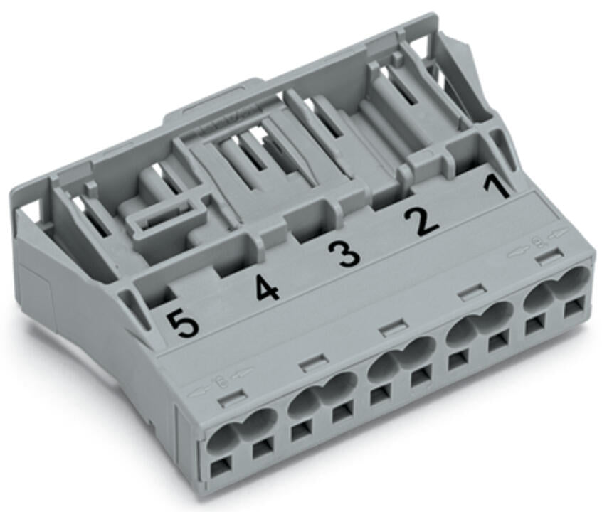 WAGO Gerätestecker 5p ger Snap/schraub Serie 770 770-755/064-000 Federzug 400V