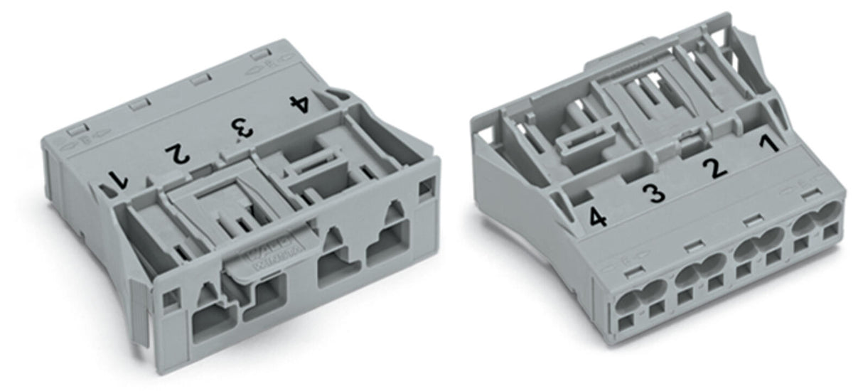 WAGO Gerätestecker 4p ger Snap/schraub Serie 770 770-754 Federzug 400V 25A hfr