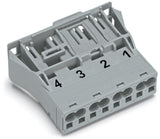 WAGO Gerätestecker 4p ger Snap/schraub Serie 770 770-754/064-000 Federzug 400V