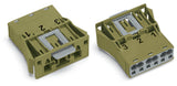 WAGO Gerätestecker 3p ger Snap/schraub Serie 770 770-773/071-000 Federzug 250V