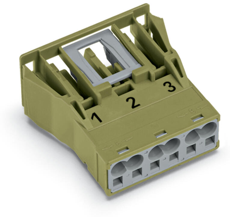 WAGO Gerätebuchse 3p ger Einb/steck 250V Serie 770 770-763 Federzug 25A 4qmm hfr