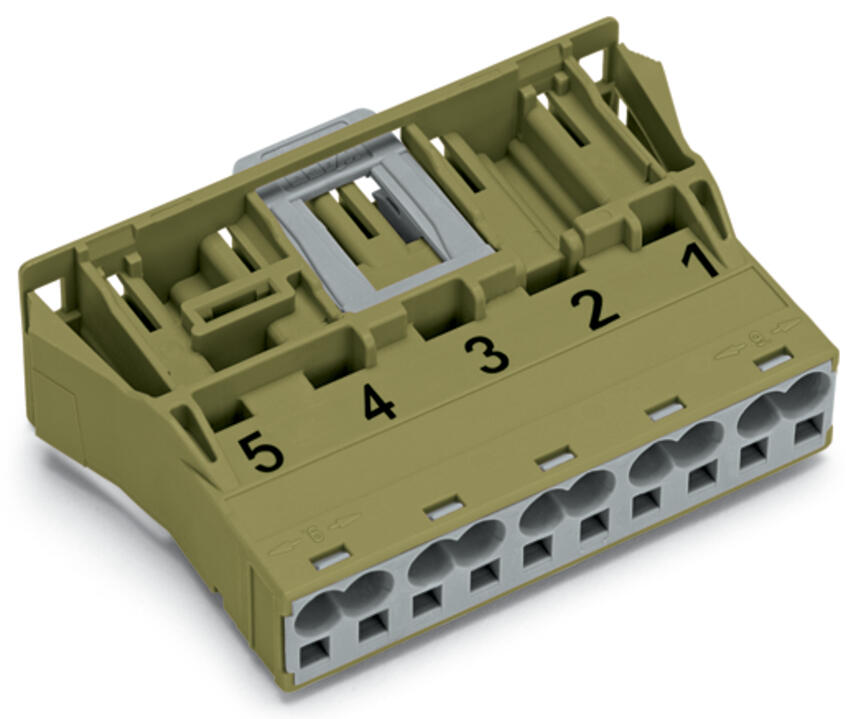 WAGO Gerätestecker 5p ger Snap/schraub Serie 770 770-775/073-000 Federzug 400V