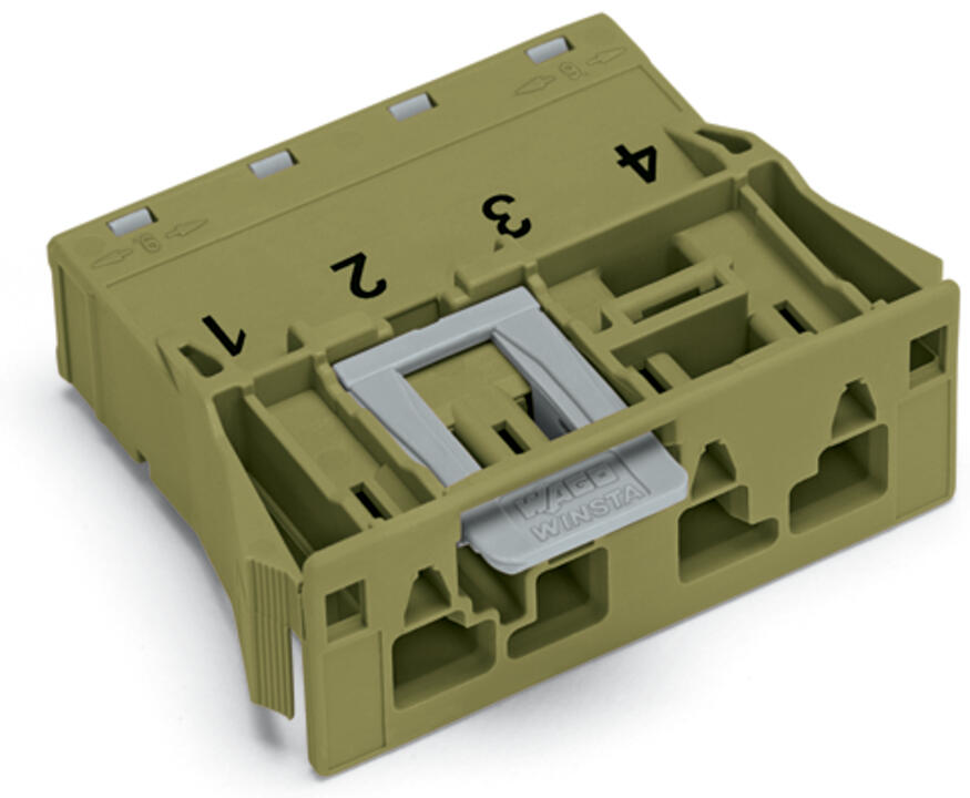WAGO Gerätestecker 4p ger Snap/schraub Serie 770 770-774 Federzug 400V 25A hfr